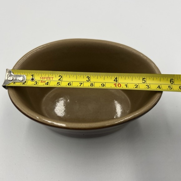 Pearson's of Chesterfield England Stoneware Pudding Basin Baking Bowl 5" Brown - Picture 6 of 8